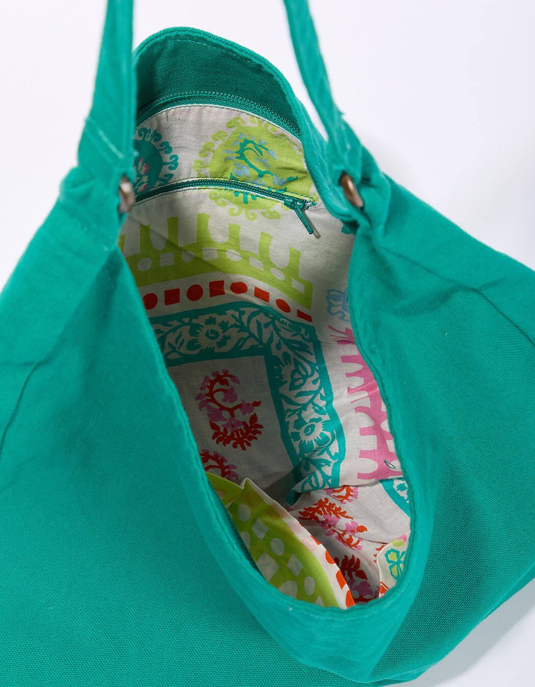 Sac besace coton brodé imprimé La Fiancée