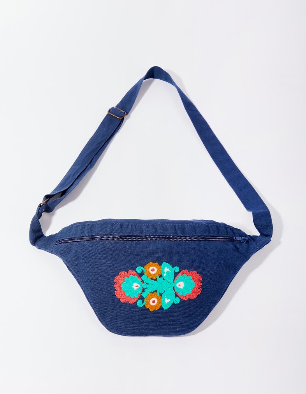 Sac banane coton brodé imprimé La Fiancée