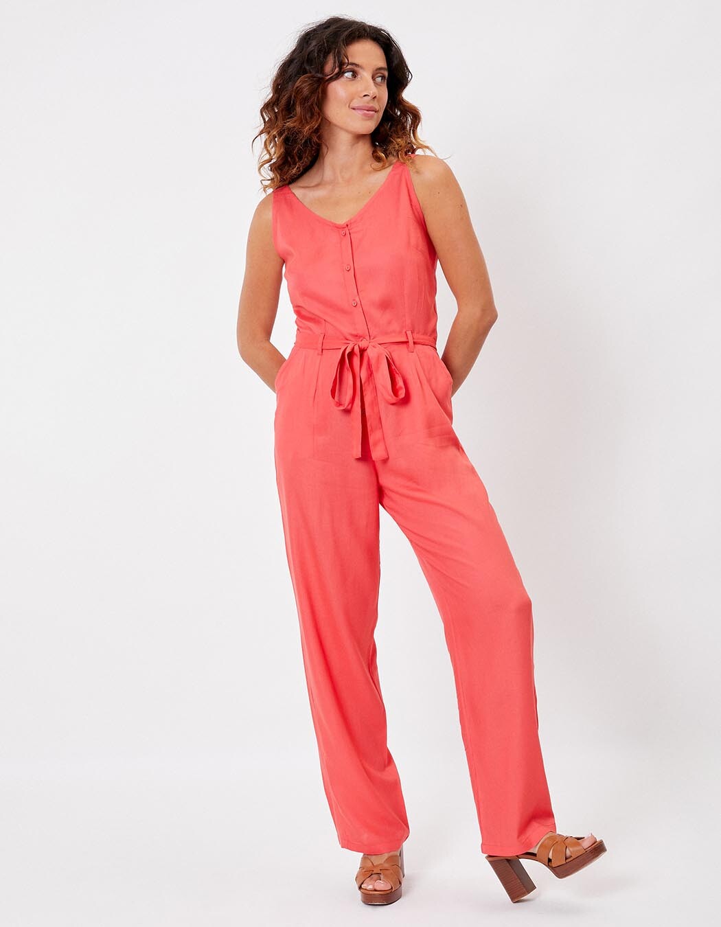 Combi-pantalon fluide imprim&eacute; La Fianc&eacute;e