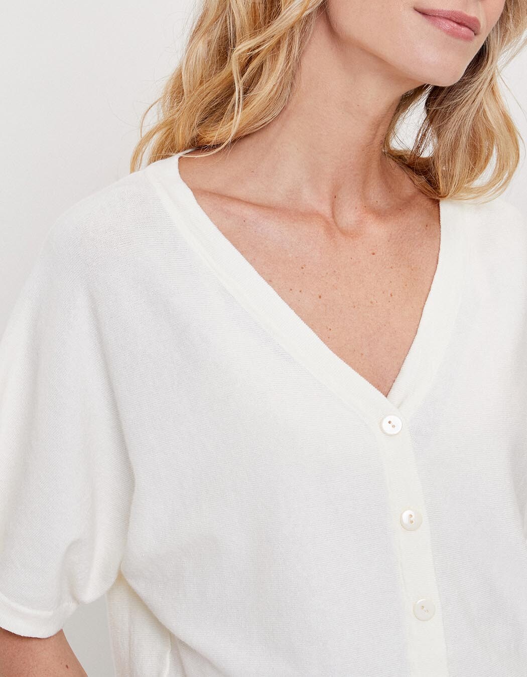 Gilet manches courtes maille imprimé La Fiancée