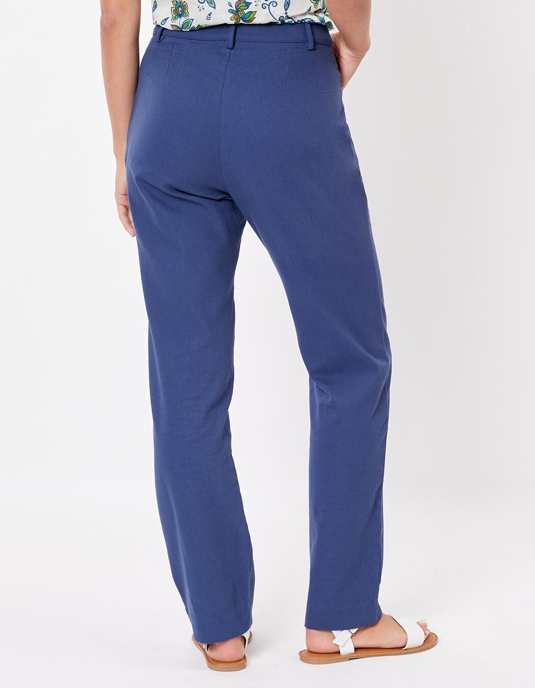 Pantalon cigarette coton imprimé La Fiancée
