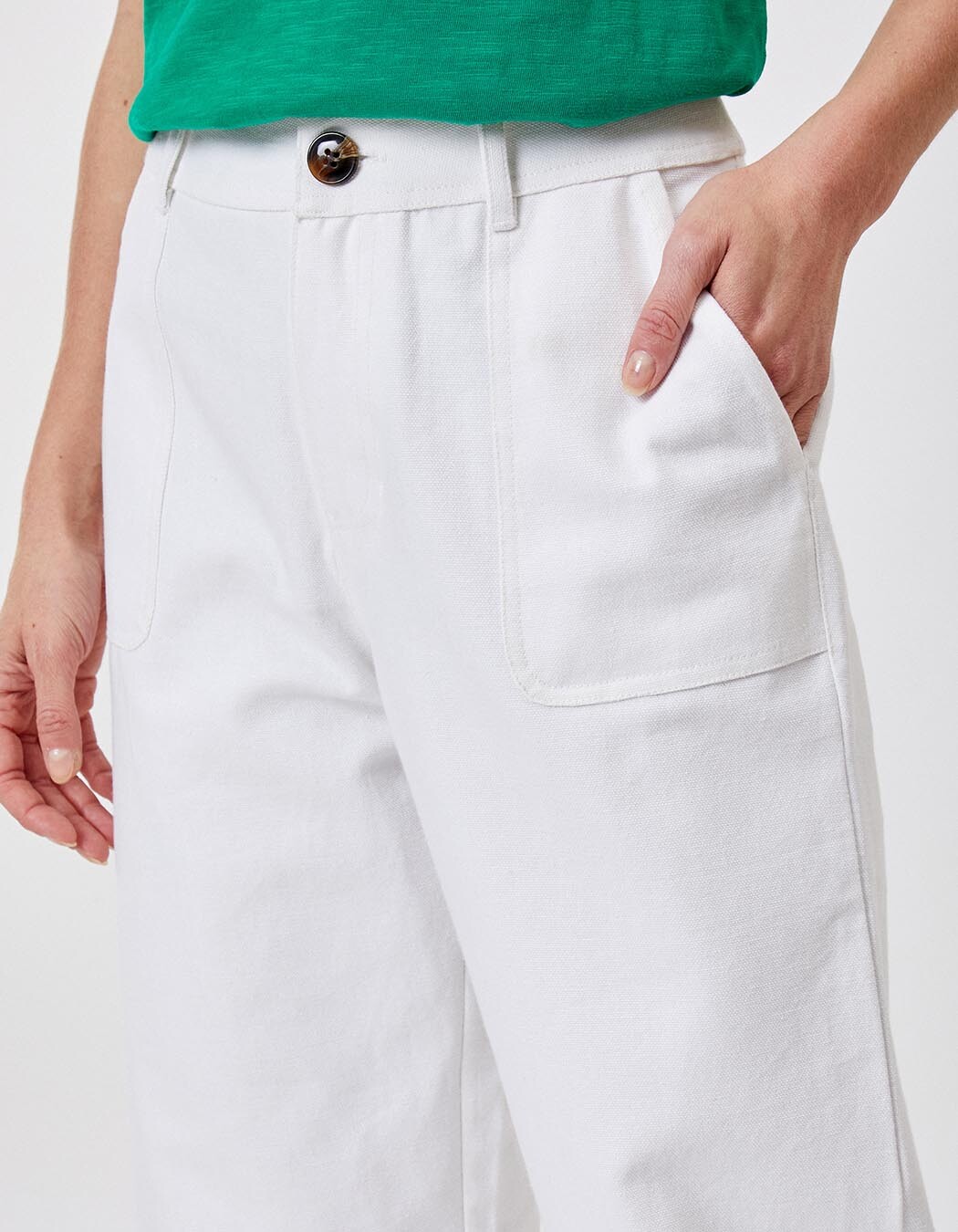 Pantalon droit coton bio épais imprimé La Fiancée