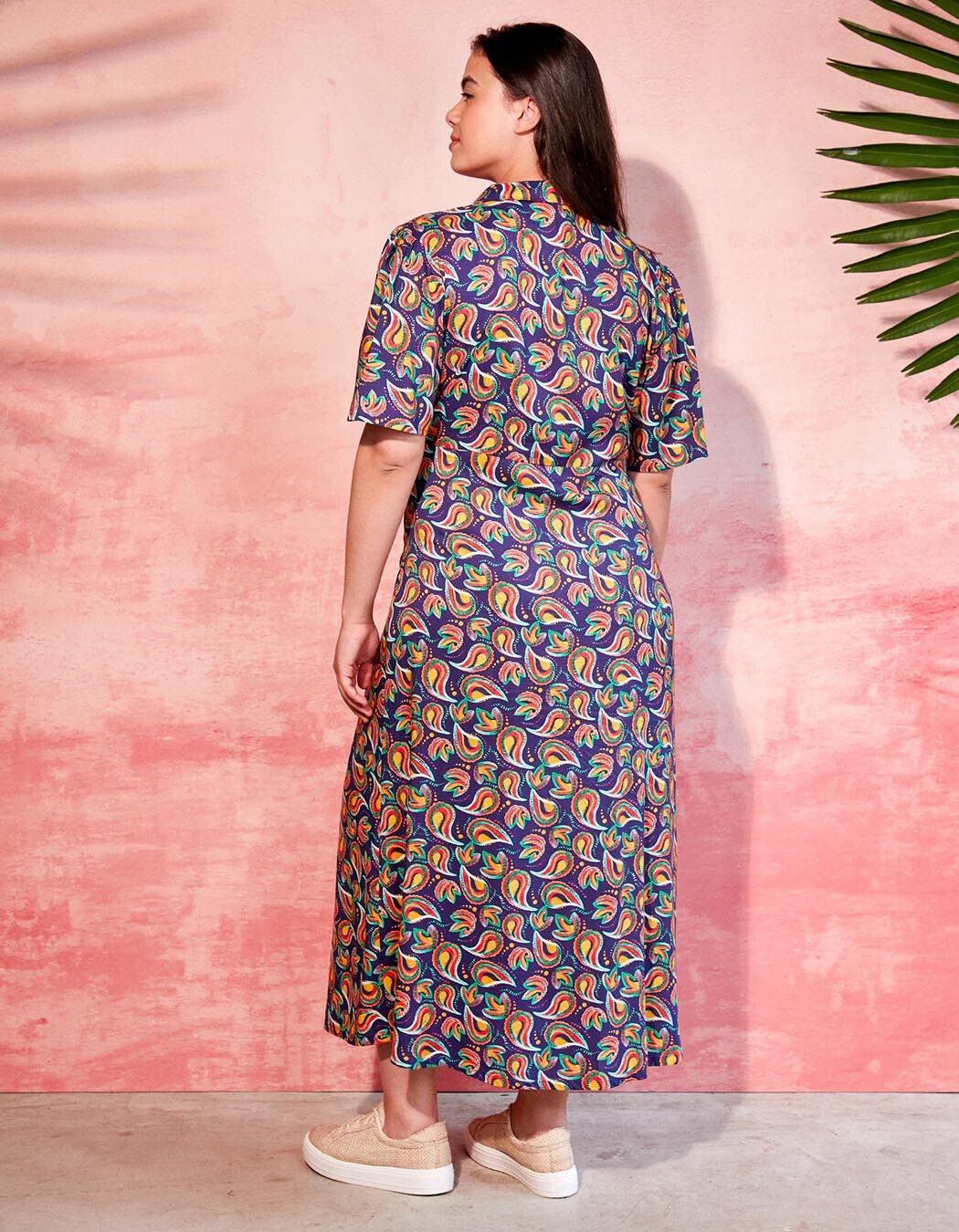 Robe chemise longue fluide imprimé La Fiancée