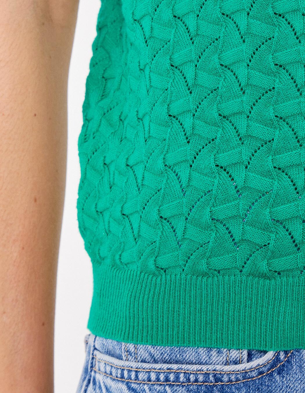 Débardeur maille fantaisie imprimé La Fiancée
