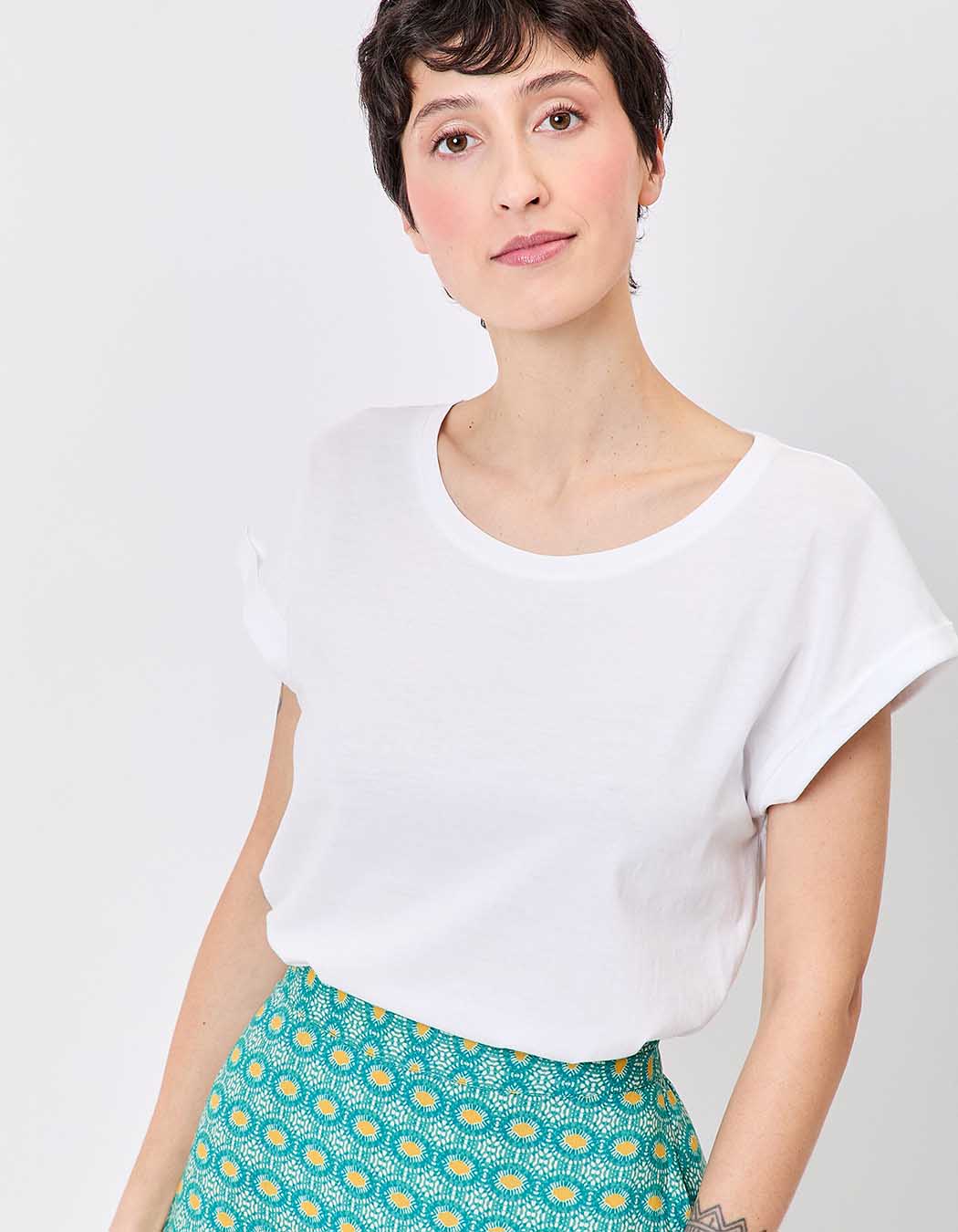 Tee shirt coton bio dentelle imprimé La Fiancée