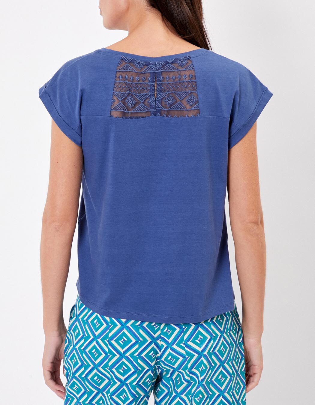 Tee shirt coton bio dentelle imprimé La Fiancée