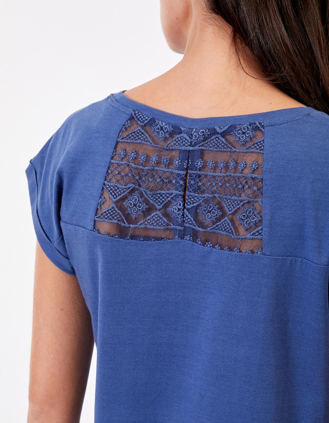 Tee shirt coton bio dentelle imprimé La Fiancée