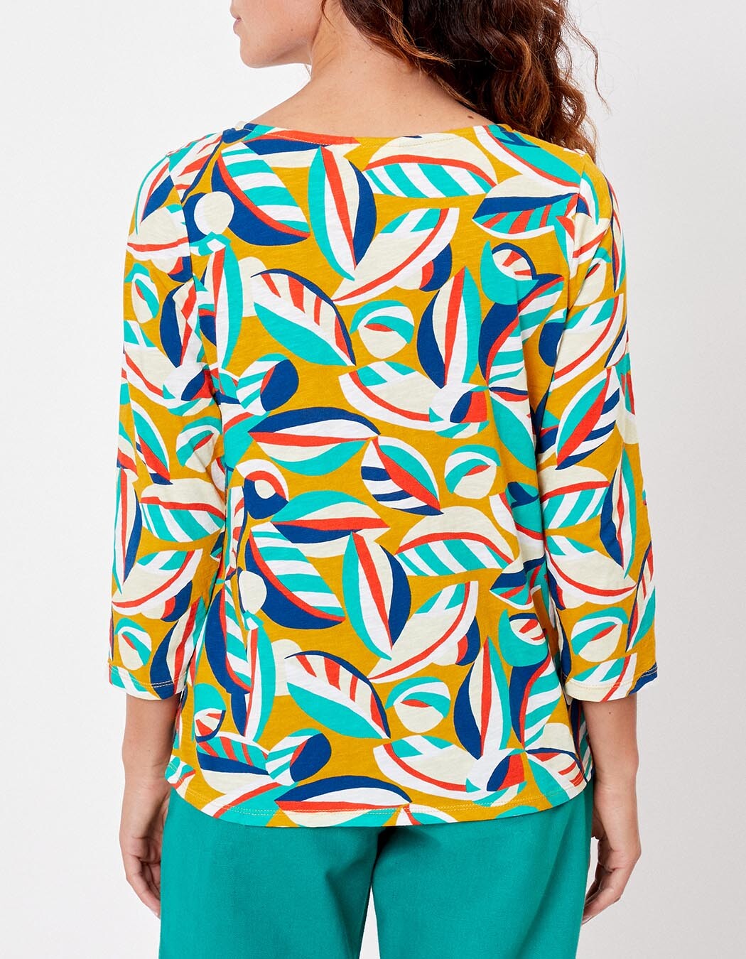Tee-shirt coton flammé bio manches 3/4 imprimé La Fiancée