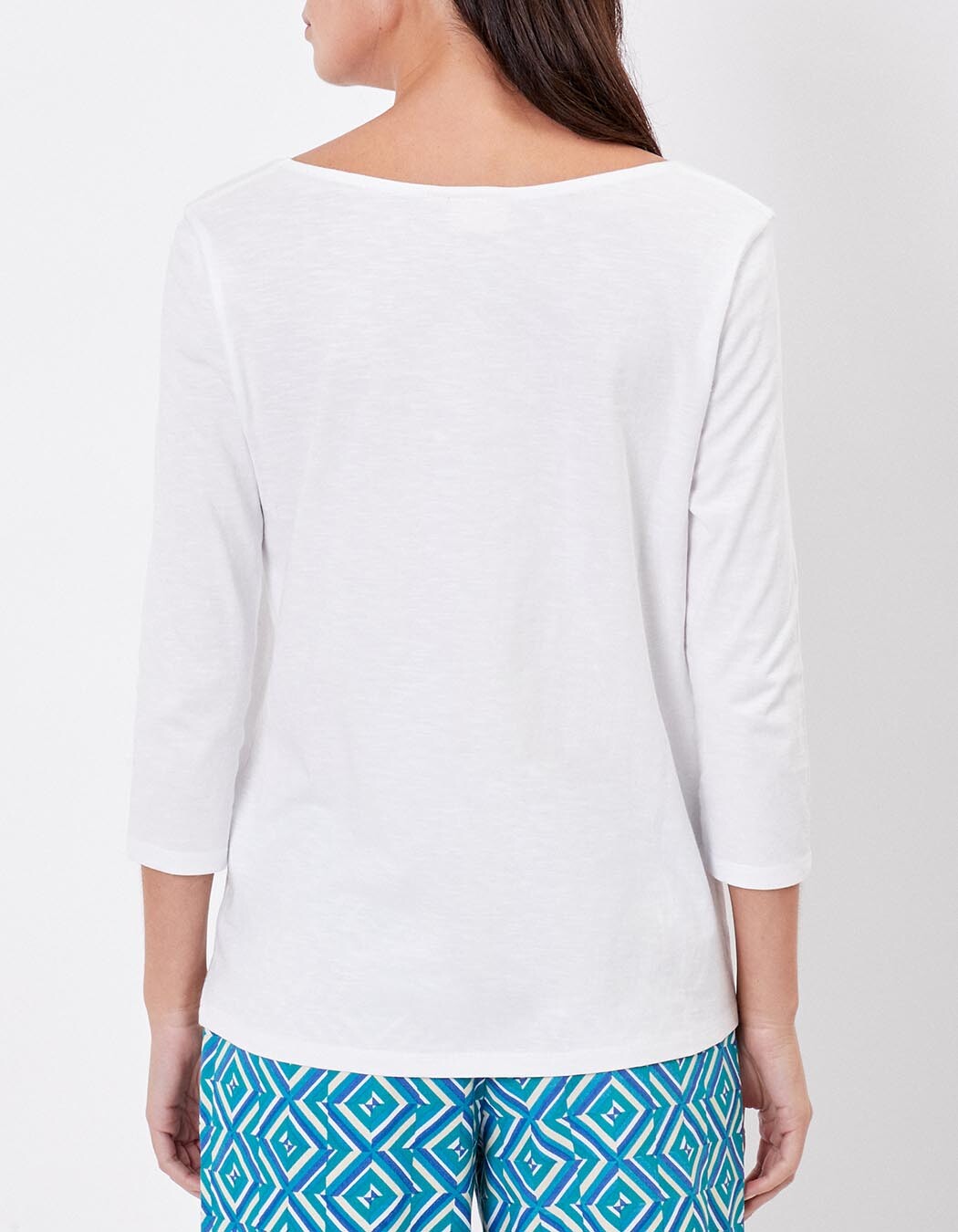 T-shirt uni coton flammé bio manches 3/4 imprimé La Fiancée