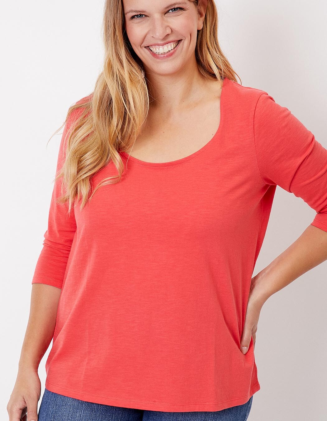 T-shirt uni coton flammé bio manches 3/4 imprimé La Fiancée