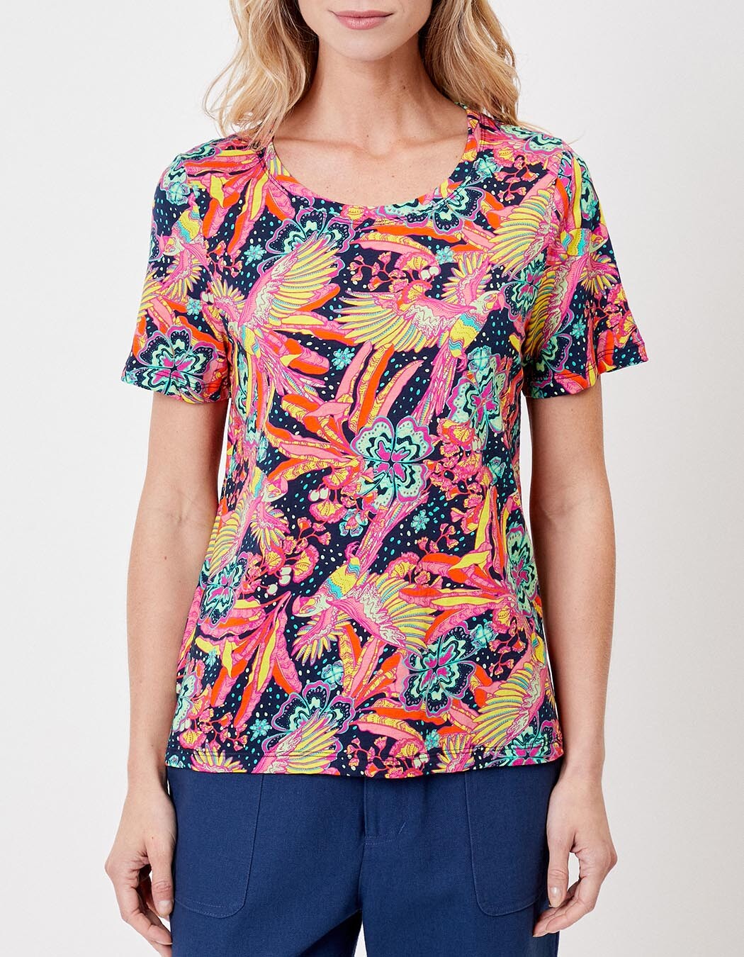 T-shirt coton flammé bio imprimé La Fiancée