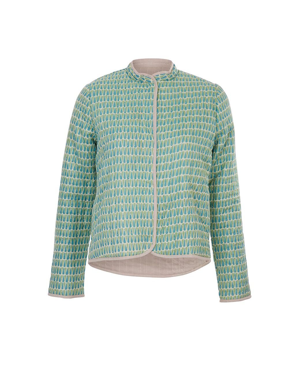 Veste matelassée doublée coton bio imprimé La Fiancée