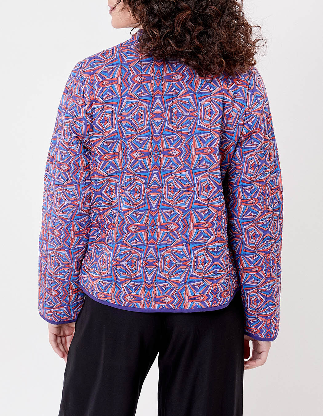 Veste matelassée doublée coton bio imprimé La Fiancée