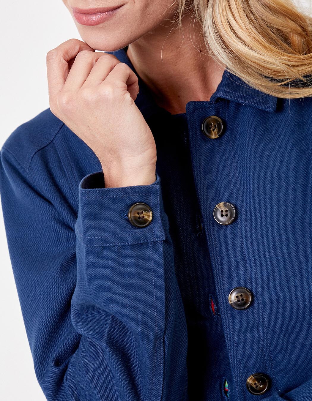 Veste courte en coton bio imprimé La Fiancée