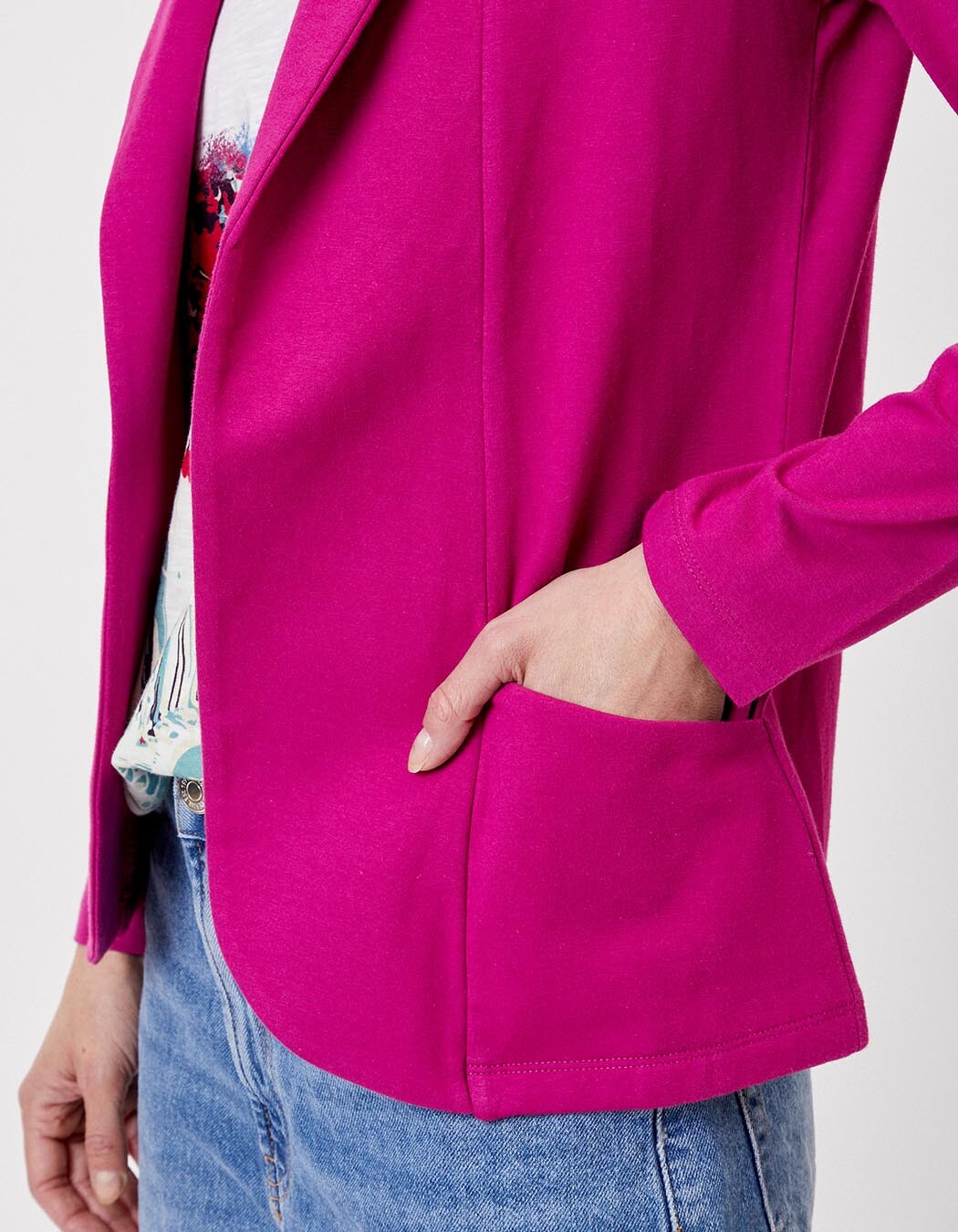 Veste souple maille bio imprimé La Fiancée
