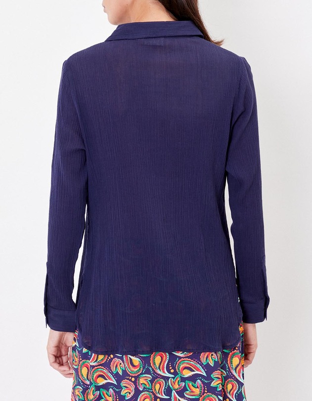 Chemise droite coton bio imprim&eacute; La Fianc&eacute;e