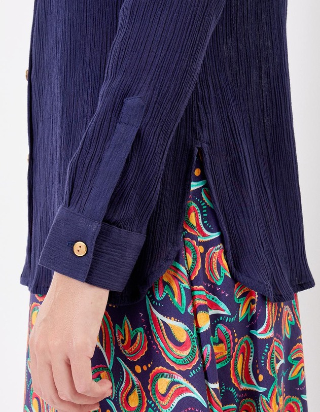 Chemise droite coton bio imprim&eacute; La Fianc&eacute;e