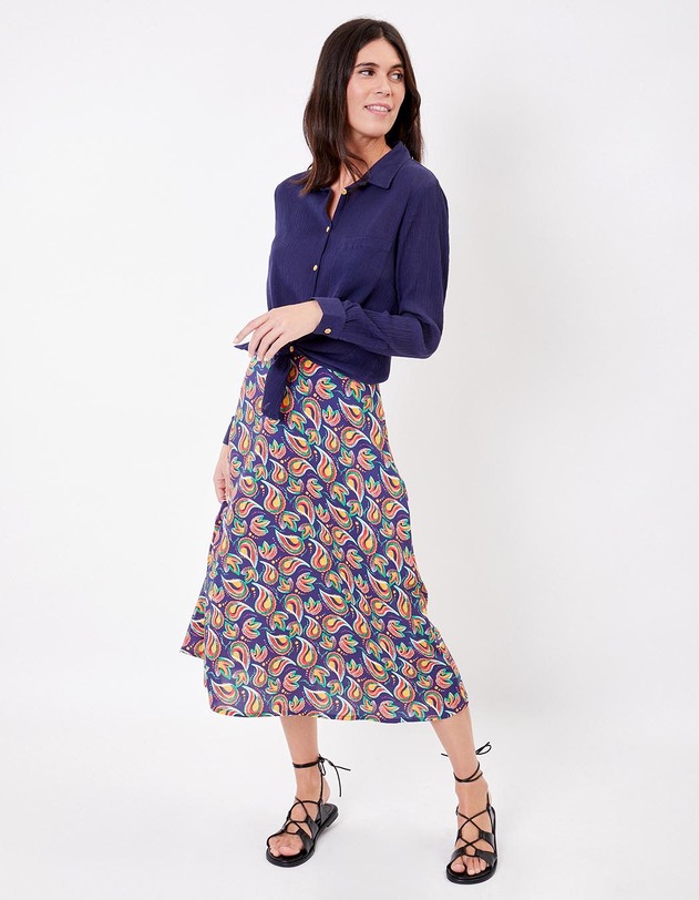 Chemise droite coton bio imprim&eacute; La Fianc&eacute;e