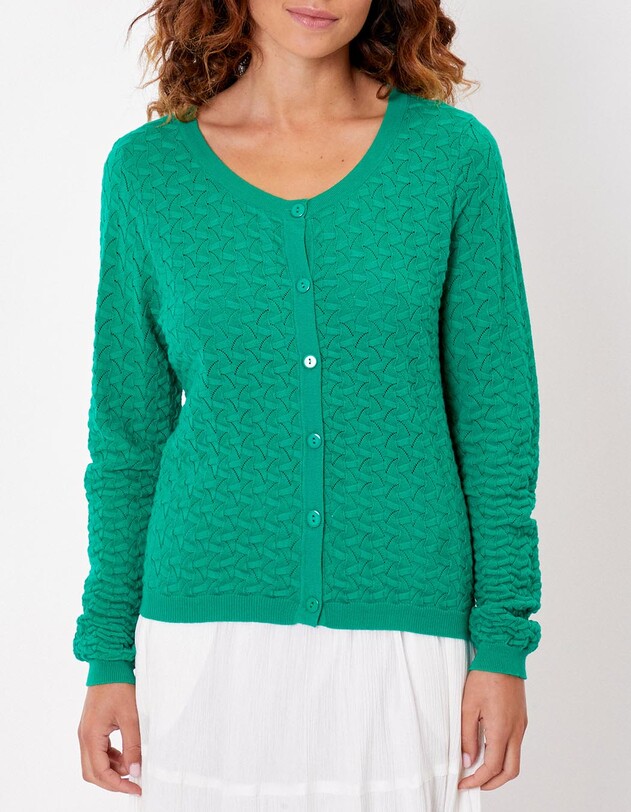 Gilet maille fantaisie imprim&eacute; La Fianc&eacute;e