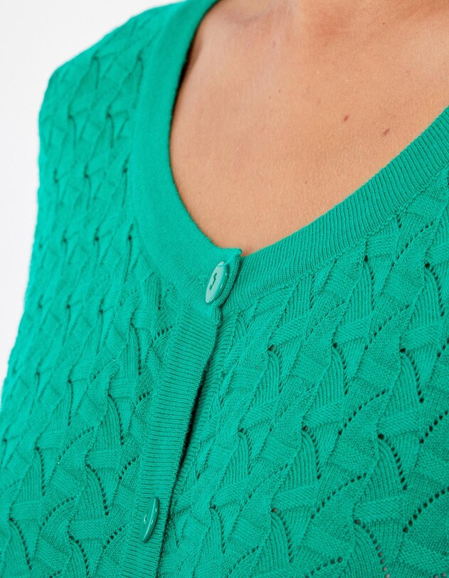 Gilet maille fantaisie imprim&eacute; La Fianc&eacute;e