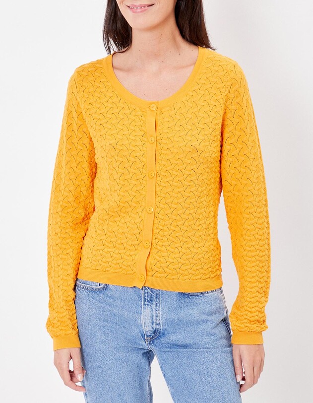 Gilet maille fantaisie imprim&eacute; La Fianc&eacute;e