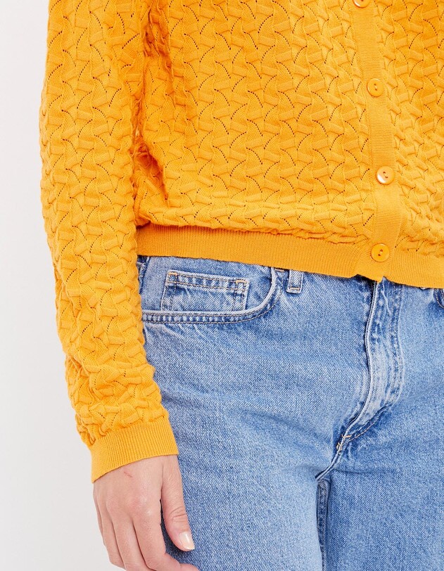 Gilet maille fantaisie imprim&eacute; La Fianc&eacute;e