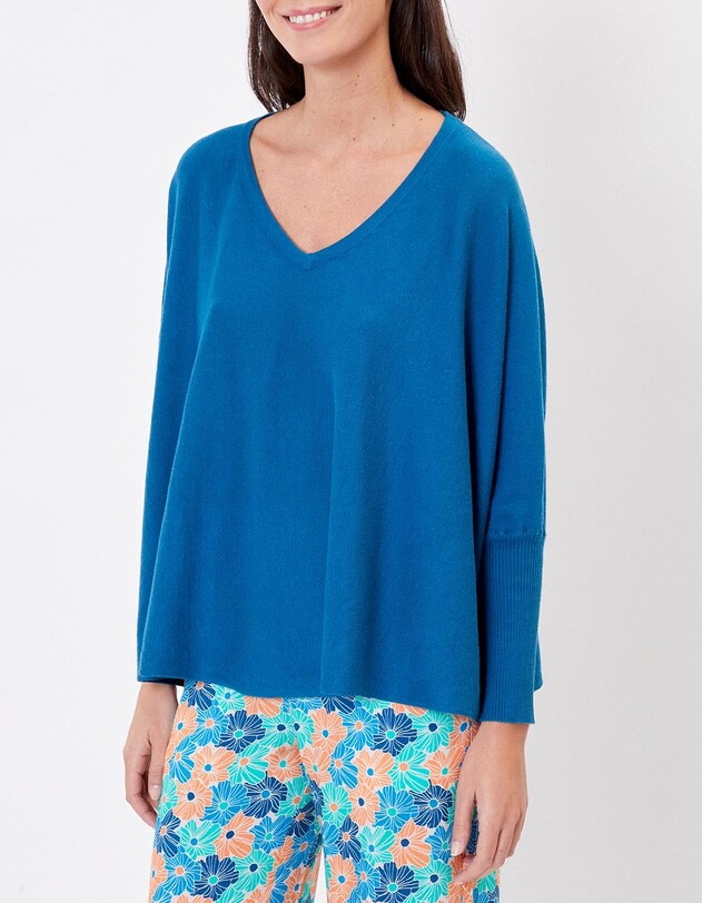 Pull oversize maille femme imprim&eacute; La Fianc&eacute;e