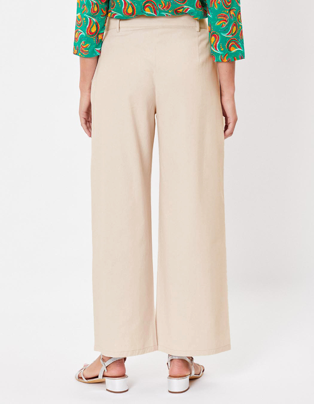 Pantalon &eacute;vas&eacute; coton 7/8&egrave;me imprim&eacute; La Fianc&eacute;e