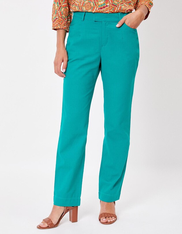 Pantalon cigarette coton imprim&eacute; La Fianc&eacute;e