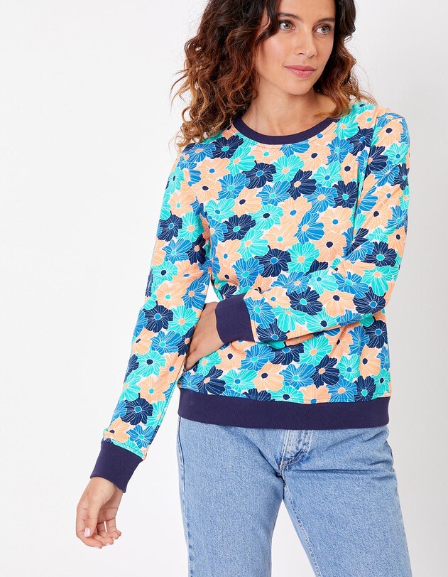 Sweat coton bio imprim&eacute; imprim&eacute; La Fianc&eacute;e