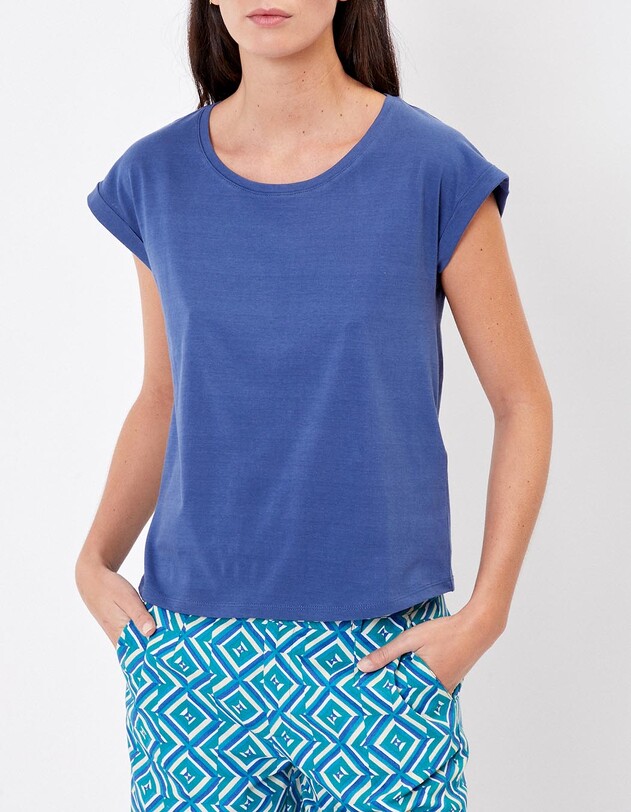 Tee shirt coton bio dentelle imprim&eacute; La Fianc&eacute;e