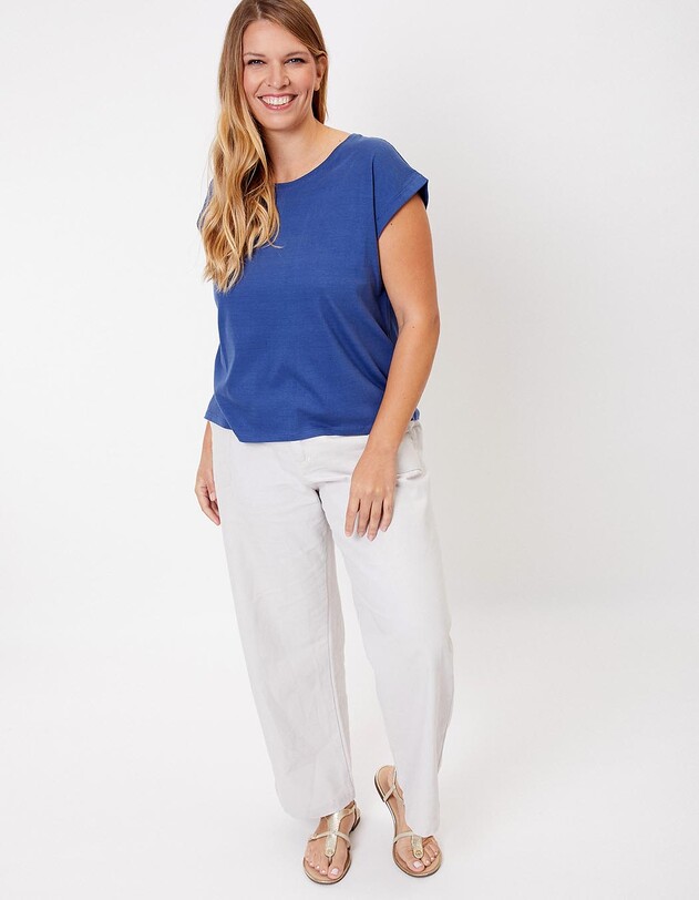 Tee shirt coton bio dentelle imprim&eacute; La Fianc&eacute;e