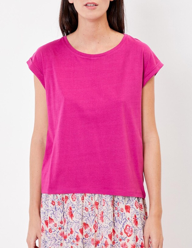 Tee shirt coton bio dentelle imprim&eacute; La Fianc&eacute;e