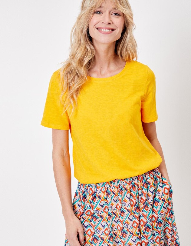 T-shirt coton flamm&eacute; bio imprim&eacute; La Fianc&eacute;e