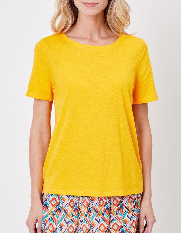 T-shirt coton flamm&eacute; bio imprim&eacute; La Fianc&eacute;e