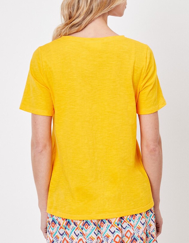 T-shirt coton flamm&eacute; bio imprim&eacute; La Fianc&eacute;e