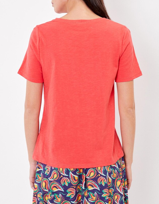 T-shirt coton flamm&eacute; bio imprim&eacute; La Fianc&eacute;e