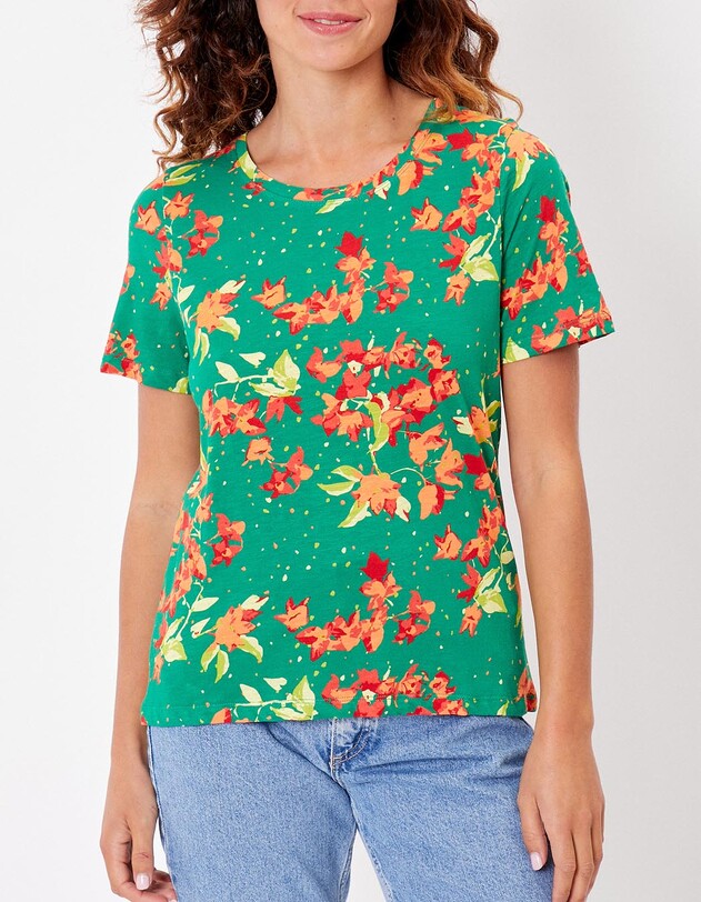 T-shirt coton flamm&eacute; bio imprim&eacute; La Fianc&eacute;e