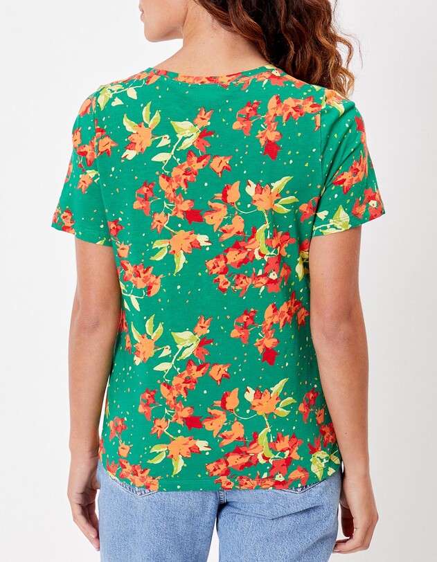 T-shirt coton flamm&eacute; bio imprim&eacute; La Fianc&eacute;e