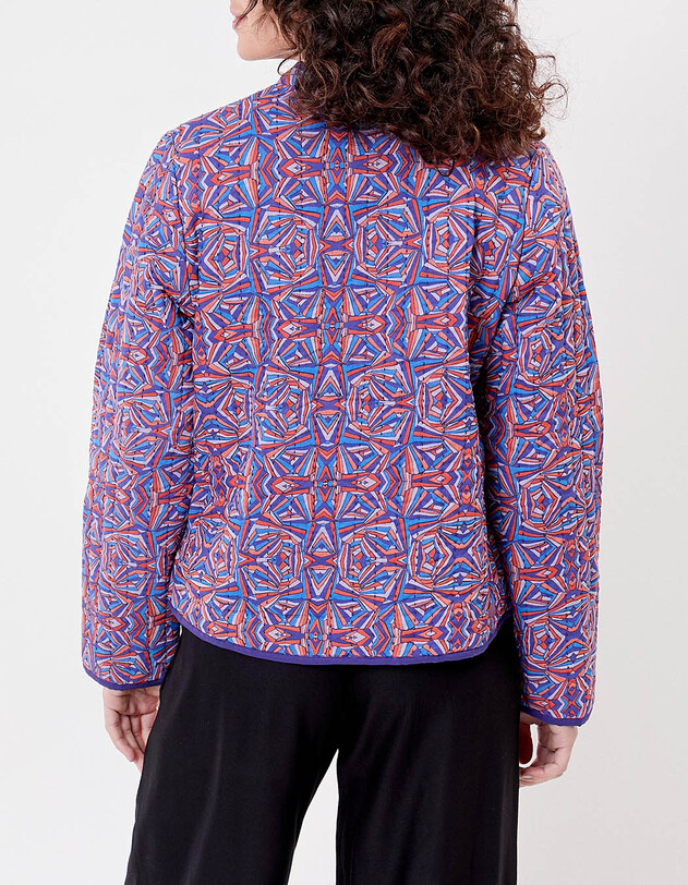 Veste matelass&eacute;e doubl&eacute;e coton bio imprim&eacute; La Fianc&eacute;e