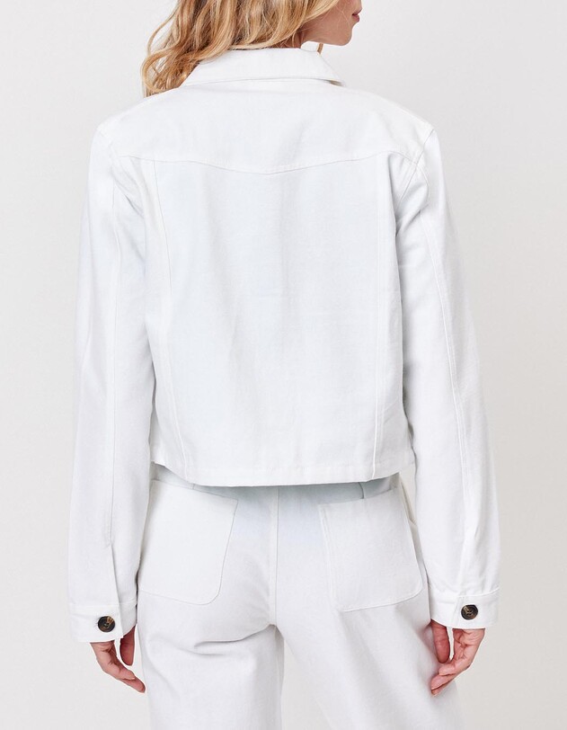 Veste courte en coton bio imprim&eacute; La Fianc&eacute;e