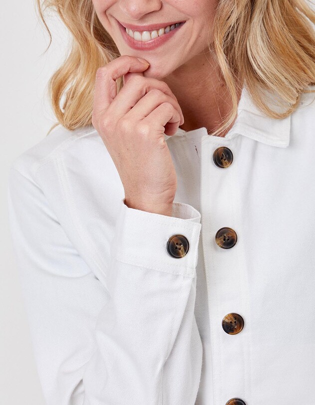 Veste courte en coton bio imprim&eacute; La Fianc&eacute;e