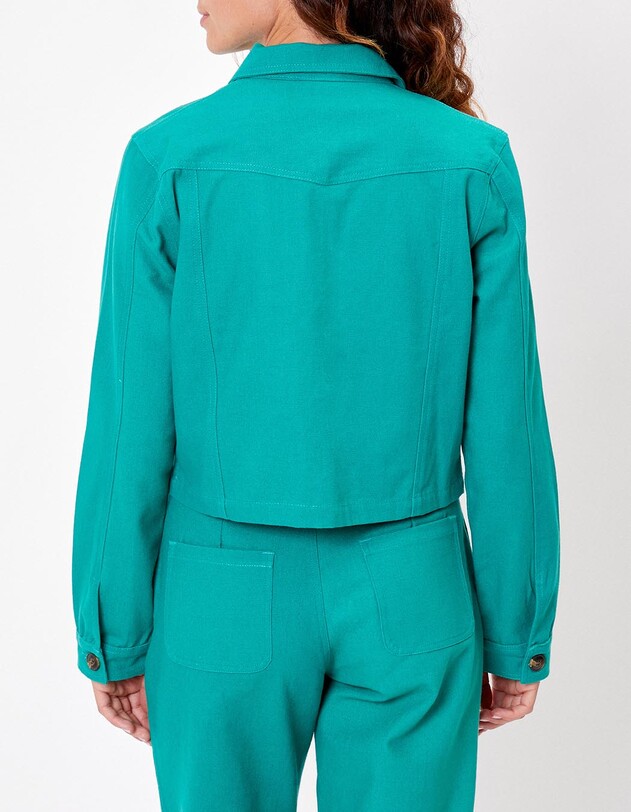 Veste courte en coton bio imprim&eacute; La Fianc&eacute;e