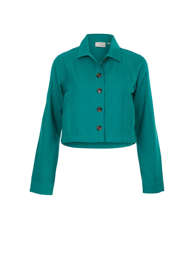 Veste courte en coton bio imprim&eacute; La Fianc&eacute;e