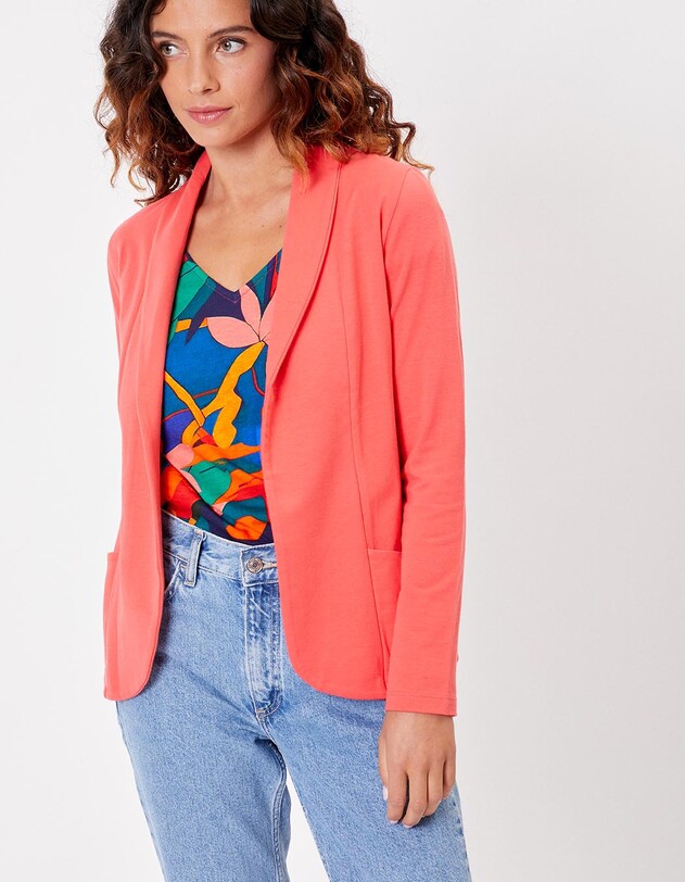 Veste souple maille bio imprim&eacute; La Fianc&eacute;e