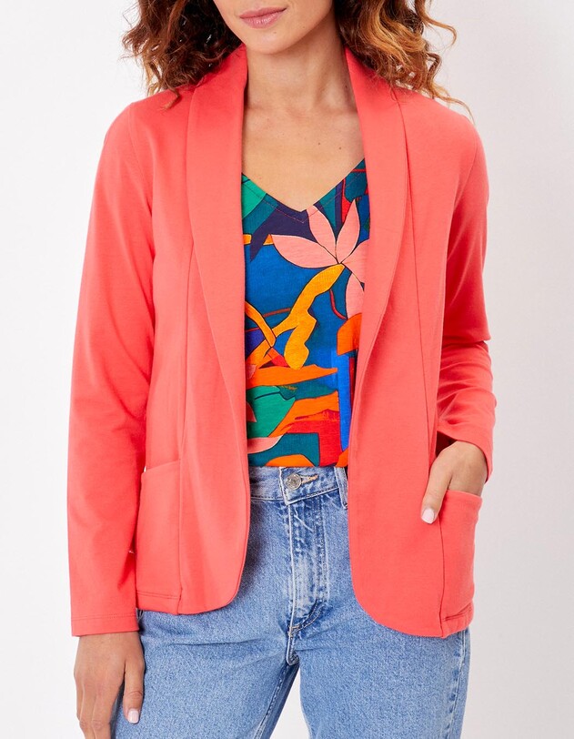 Veste souple maille bio imprim&eacute; La Fianc&eacute;e