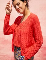 Gilet maille fantaisie imprimé La Fiancée