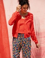 Gilet maille fantaisie imprimé La Fiancée
