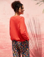 Gilet maille fantaisie imprimé La Fiancée