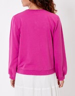 Sweat brodé coton biologique imprimé La Fiancée